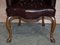 Vintage Ochsenblut Leder Chesterfield Sessel 11