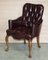 Vintage Oxblood Leather Chesterfield Chair 3