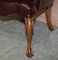 Vintage Oxblood Leather Chesterfield Chair 12