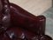Vintage Oxblood Leather Chesterfield Chair, Image 8
