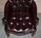 Vintage Oxblood Leather Chesterfield Chair 4