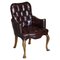 Vintage Oxblood Leather Chesterfield Chair 1