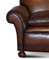 Antique Victorian Hand Dyed Brown Leather Sofa, Image 12