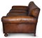 Antique Victorian Hand Dyed Brown Leather Sofa, Image 18