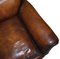 Antique Victorian Hand Dyed Brown Leather Sofa 10