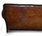 Antique Victorian Hand Dyed Brown Leather Sofa 17