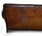 Antique Victorian Hand Dyed Brown Leather Sofa, Image 17