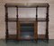 Burr Walnut Bookcase with Brass Gallery, Image 2
