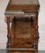 Burr Walnut Bookcase with Brass Gallery, Image 18