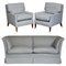 Sofa and Armchairs from Howard & Sons, Set of 3 1