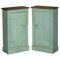 Tall Hand Painted Pine Cupboards, Set of 2 1