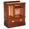Mueble para bebidas o mueble de TV victoriano antiguo de madera dura, Imagen 1