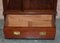 Antique Victorian Hardwood Military Campaign Drinks Cabinet or Tv Stand 16