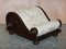 Antique Georgian Footstool with Angel Cherub Upholstery, 1800s 4