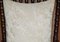 Mecedora victoriana de roble con decoración de bolillos escoceses y tela de querubines, Imagen 4