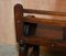 Antique Hall Bench with Brass Mounts & Walnut Frame from Jas Shoolbred, 1890s, Image 15