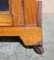 Mobiletto antico vittoriano in legno di noce intarsiato, Immagine 9