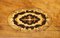 Mobiletto antico vittoriano in legno di noce intarsiato, Immagine 4