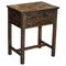 Japanese Hand Carved Side Table with Cutlery Drawers from Liberty's, London 1