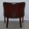 Vintage Hand Dyed Studded Brown Leather Club Chair, Image 17