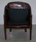 Vintage Hand Dyed Studded Brown Leather Club Chair 20