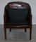 Vintage Hand Dyed Studded Brown Leather Club Chair, Image 20