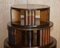 Regency Revolving Hardwood Library Bookcase with Faux Books, 1810s 8