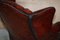 Claw & Ball Wingback Chesterfield Armchairs in Bordeaux Leather, Set of 2 12