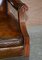Cigar Brown Leather & Oak Captain's Armchair 10