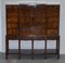 Vintage Stamped Flamed Hardwood Drinks Cabinet from Waring & Gillows, Image 4