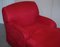 Roter Samt Chaise Longue 4