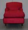 Chaise longue in velluto rosso, Immagine 2