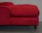 Chaise Longue en Velours Rouge 15