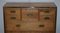 Solid Oak & Brass Military Campaign Chest of Drawers with Secretaire Desk, 1880s 4