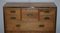 Solid Oak & Brass Military Campaign Chest of Drawers with Secretaire Desk, 1880s, Image 4