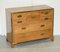 Solid Oak & Brass Military Campaign Chest of Drawers with Secretaire Desk, 1880s 2