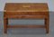 Burr Yew Wood Military Campaign Gun Case Side Table on Original Base, Image 2