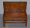 Burr Yew Wood Military Campaign Gun Case Side Table on Original Base 16