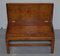 Burr Yew Wood Military Campaign Gun Case Side Table on Original Base, Image 16