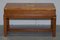 Burr Yew Wood Military Campaign Gun Case Side Table on Original Base 13