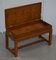 Burr Yew Wood Military Campaign Gun Case Side Table on Original Base 15