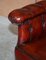 Butaca Chesterfield victoriana antigua de cuero, década de 1860, Imagen 11