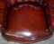Antique Victorian Bordeaux Leather Chesterfield Armchair, 1860s 7