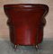 Antique Victorian Bordeaux Leather Chesterfield Armchair, 1860s, Image 17