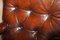 Poltrona Chesterfield in pelle marrone e quercia, Immagine 6