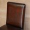 Brown Leather & Hardwood Claw & Ball Dining Chairs, Set of 6, Image 5