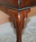 Brown Leather & Hardwood Claw & Ball Dining Chairs, Set of 6 10