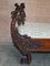 19th Century Italian Hand Carved Walnut Daybed with Puttis 3