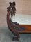 19th Century Italian Hand Carved Walnut Daybed with Puttis, Image 3