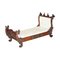 19th Century Italian Hand Carved Walnut Daybed with Puttis 1